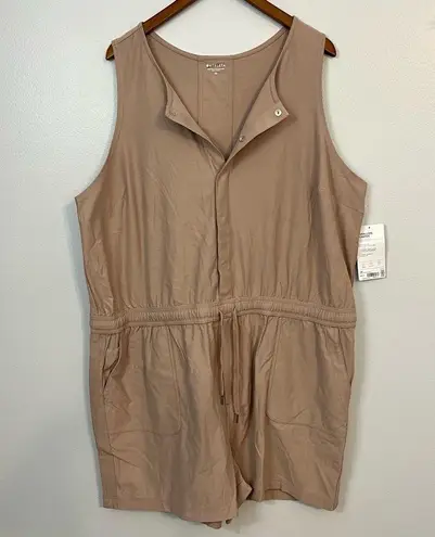 Athleta NWT  Farallon Romper Mocha Latte Pink