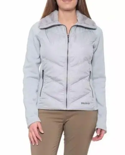 Marmot Women's I89040 Size L Gray Thea Hybrid Jacket 700 Fill Down Full Zip EUC