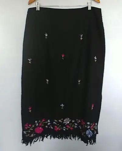 White Stag Women's Blanket Skirt w/ Flowers