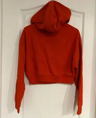 Levi’s Enamel Orange Laundry Day Crop Pullover‎ Hoodie For Women Size Large Orange