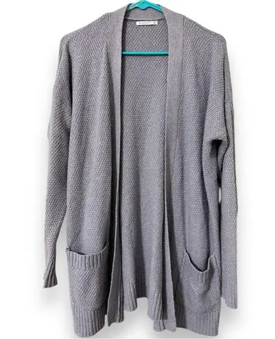 Staccato women's small gray cardigan long sleeve sweater with pockets casual