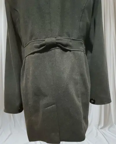 Harvé Benard By Gray Wool blend Pea Coat sz Junior Medium