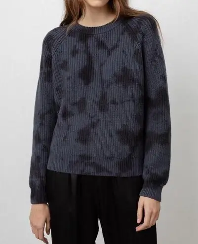 Black Cotton Cashmere Sweater Rails VENUS IRON BLACK TIE DYE size S