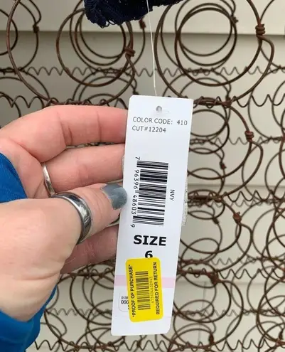 Tiana B navy lace bell sleeve shift dress new with tags Size 6