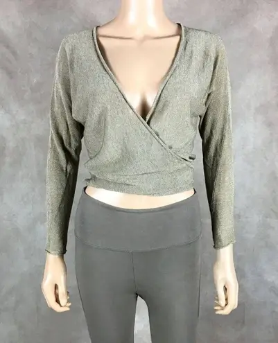 J.CREW Favorite Linen Wrapped Cardigan, Beige XS Tan