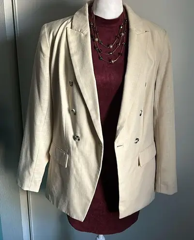 Nine West New  Women’s Double Breasted Boxy Blazer Coat