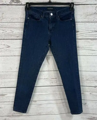 Banana Republic  Womens SZ 27 Crop Jeans 5-Pocket Stretch Zip-Fly Dark Wash Blue