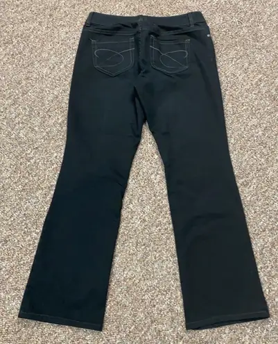 Chico's Chico’s Platinum black denim jeans size short 0-PM