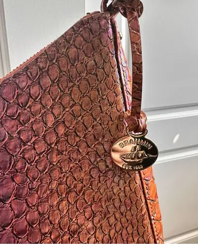 Brahmin Esme Multi Stellaris Leather Shoulder Bag | Blue, Pink, Orange Ombre