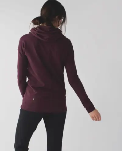 Lululemon Lulu Stress Less Hoodie Slim Fit Bordeaux Burgundy Size 10 Purple 50 44 Off Retail From Elena