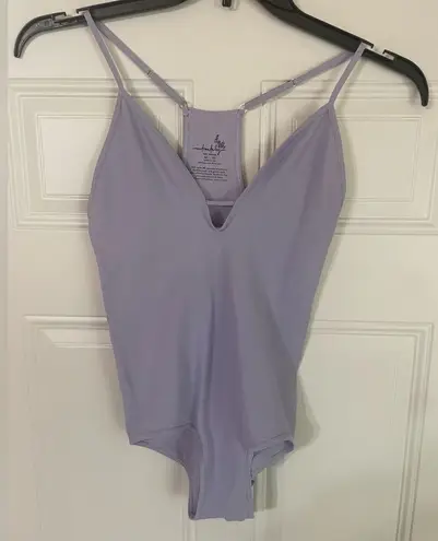Free People Intimately  Move Along Body Suit Purple Size M/L Stretchy Adjustable - Image 1