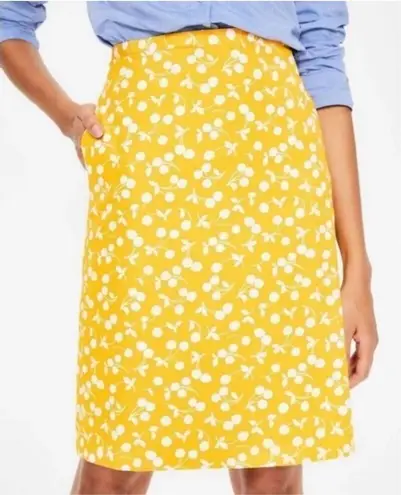 Boden cheery yellow business casual 10R royalcore skirt Yellow Size 10P