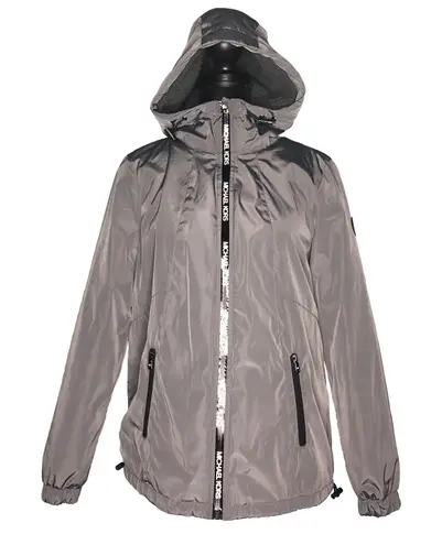 MICHAEL Michael Kors Gun Metal Missy Faux Shearling Lined Jacket