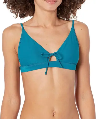 Body Glove NWT Smoothies Adalee Solid Triangle Bikini Top - Spark/Dark Teal - M
