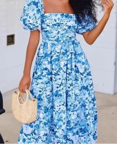 Abercrombie & Fitch  Emerson Floral Midi Dress in Small thumbnail 1