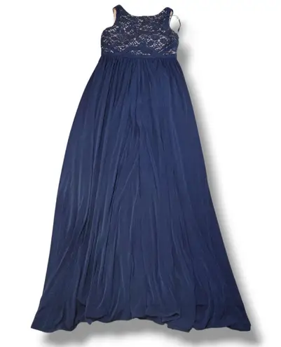 Nightway Dress Size 8 Formal Dress Sequined Lace Top Sleeveless Maxi Dress Gown