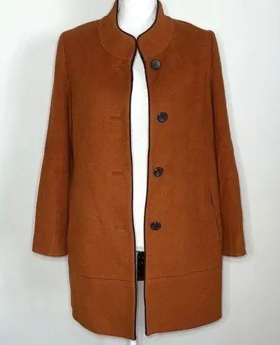Burnt Orange Pea Coat Size M
