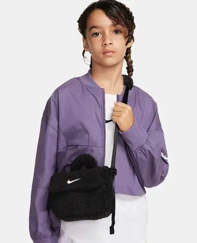 Nike NWT  NSW Faux Fur Crossbody Bag