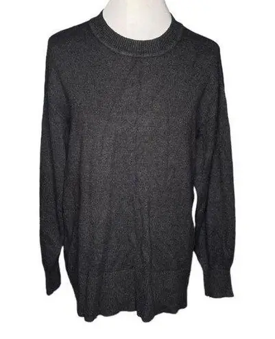 Free Assembly Crew Neck Sweater Dark Gray Size Medium