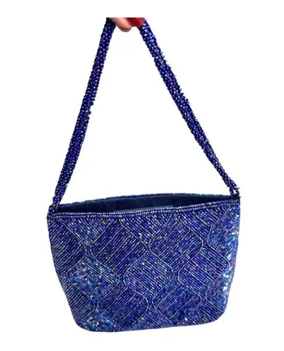 Purple Beaded Evening Bag