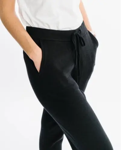 Zyia Active Womens Black Soft n Warm Joggers Sz Large Ribbed Cozy Knit