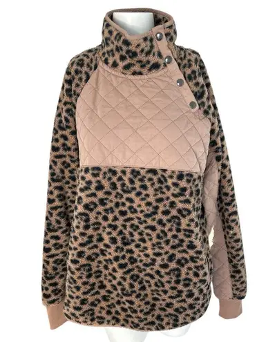 Abercrombie & Fitch  Asymmetrical Snap Up Fleece Animal Print thumbnail 2