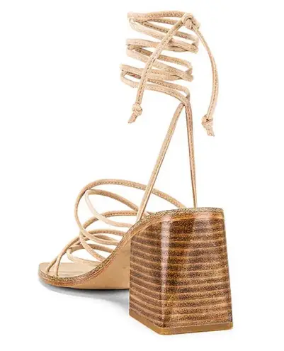 Raye // Cross Sandal in Nude Suede