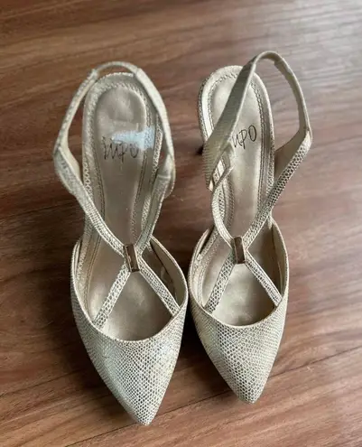 Impo Medium Pointy Heels with Golden touch For Women