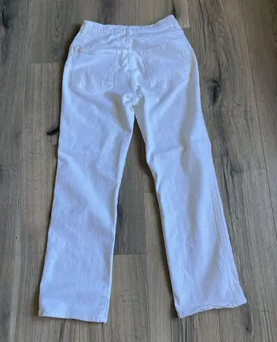 AGOLDE  Women's Size 29 Pinch Waist High Rise Straight Leg Jeans in Vinegar White