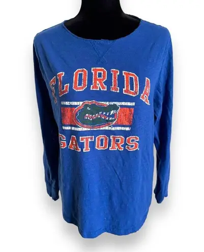 Colosseum 5/$65   Womens Knit Top Sz M Florida Gators Distressed Look Long Sleeve