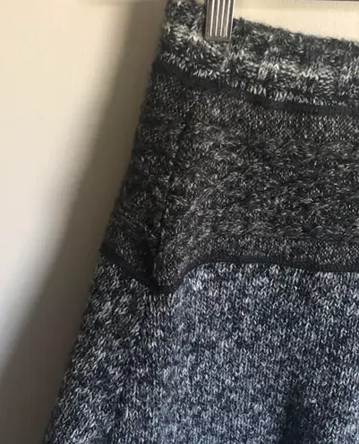 prAna | Black & Gray Rena Knit Sweater Skirt