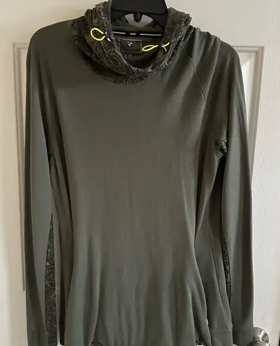 BMW Women's Olive Green Long Riding Hoodie XL