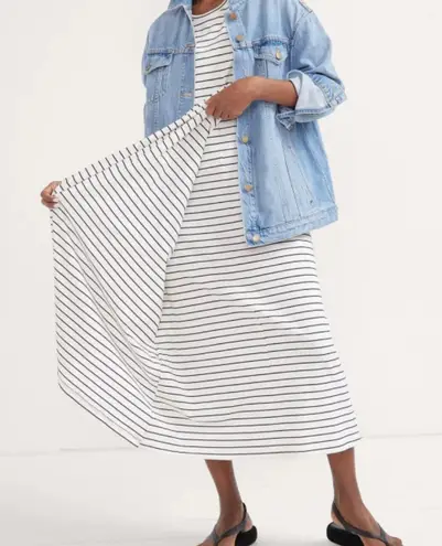 HATCH Easy Going Nursing Tee Dress Sz S/ XS Black White Stripe Maternity