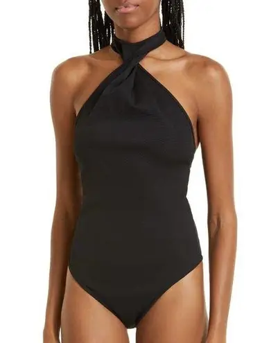 Gauge81 Nashvi Black Twisted Halter Neck Sleeveless Bodysuit Size XS