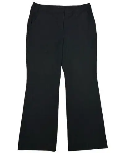 Chico's  Size 2R US L 12 So Slimming Straight Leg Trousers Black High Rise Classic