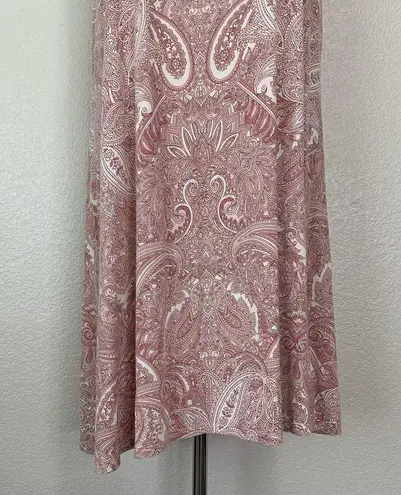 Soma Intimates Pink Paisley Sleeveless Sleepwear Dress