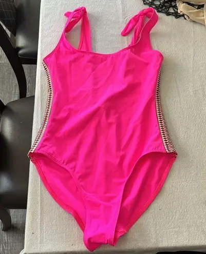 Lemlem Lena Nageur Tie Shoulder One-Piece Swimsuit, XLarge, $250