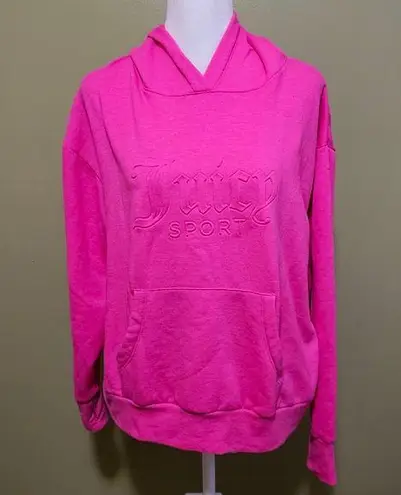 Juicy Couture  Sport Bright Pink Hoodie Size Medium