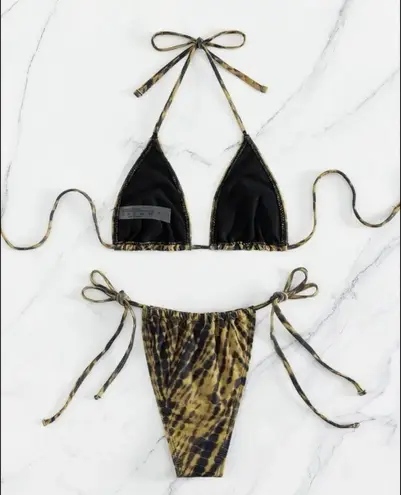 Boutique Earthy, Boho Abstract, Bikini Set