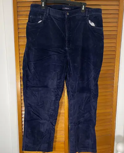 Bill Blass Navy Stretch Corduroy Jeans Pants Size 20W