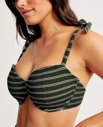 Abercrombie & Fitch Curve Love Tie-Strap Underwire Bikini Top