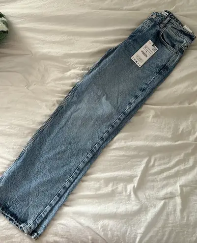 ZARA Straight Fit Mid Rise Jeans