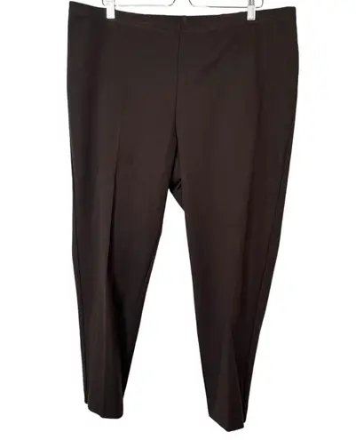 Karen Kane chocolate brown pull on piper ankle length pants size 20W