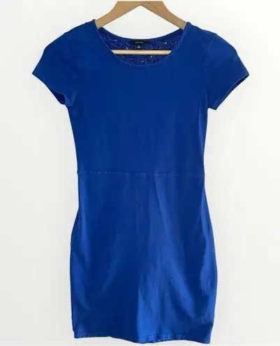 Talula ARITZIA Lace Open Back Bodycon Mini Dress in Electric Blue, Small