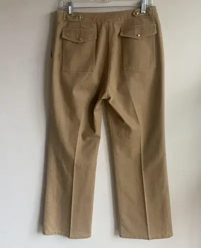 St. John Sport By Marie Gray Wide Leg Tan Pants Sz 12