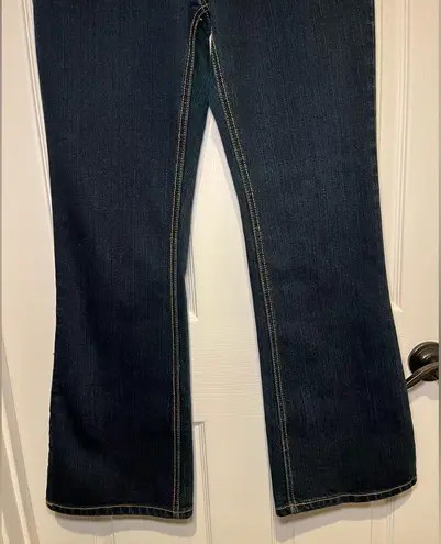 Cosmopolitan Jeans Size 12 Flare Leg Dark Wash Flap Pockets