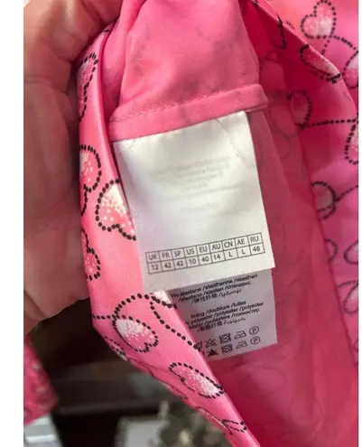 ROTATE BIRGER CHRISTENSEN Heart Satin Mini Dress Bubblegum Pink Womens Size 10