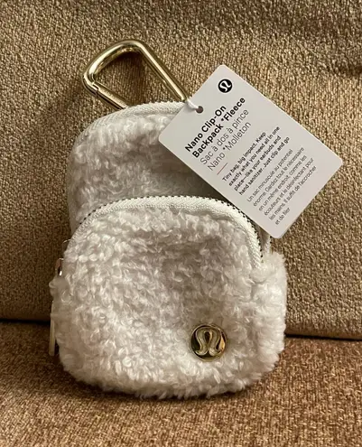 Lululemon Clip On Nano Backpack Ivory Fleece