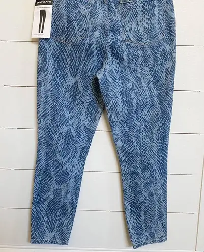 DKNY  High Rise Skinny Delancey Snake Skin Printed Jeans SZ 31/12 NWT WMN'S