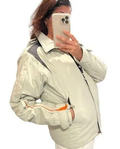 ROSSIGNOL Hooded Perfomance Ski Jacket Beige Sz M Size M